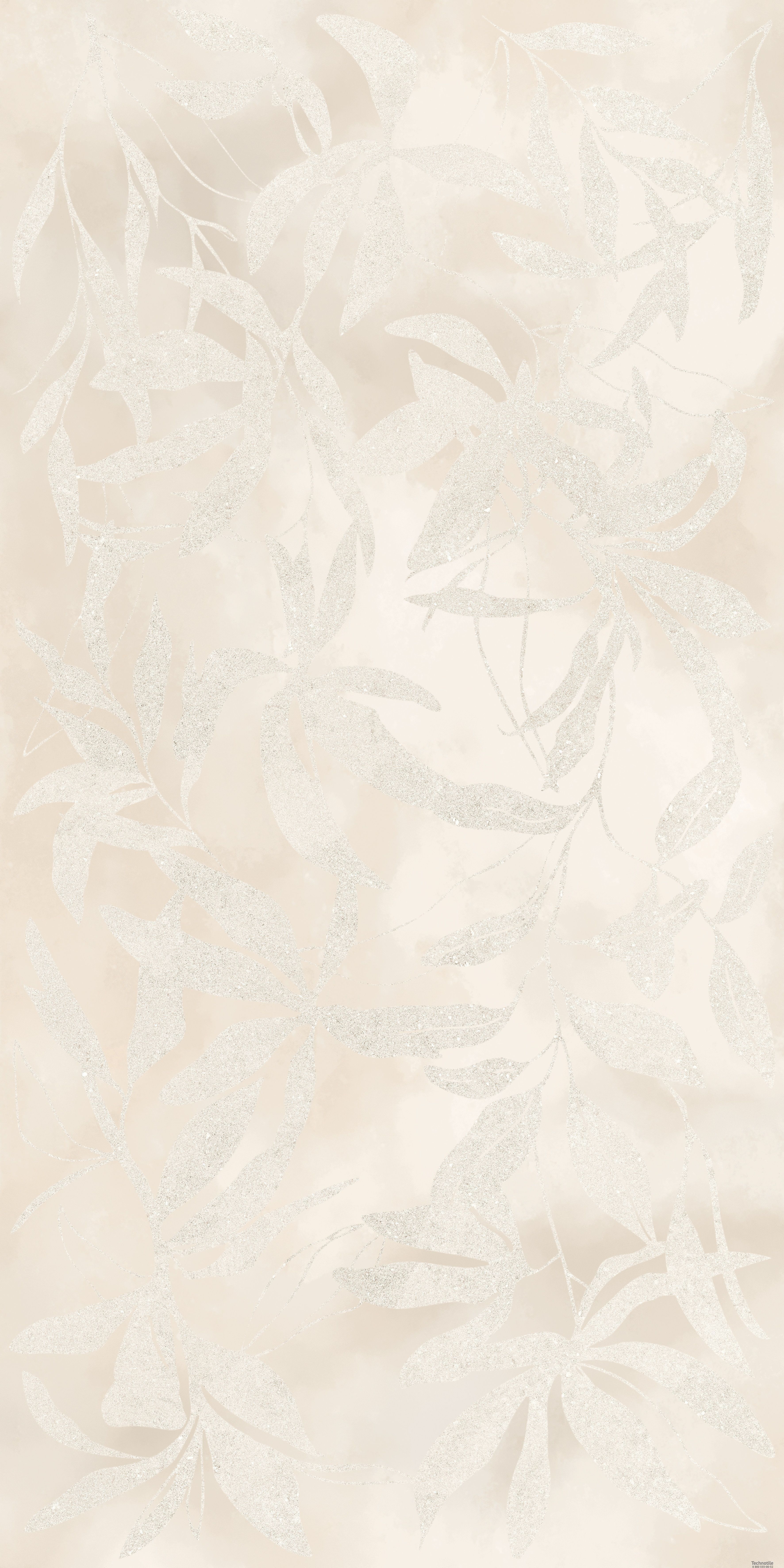 Плитка керамогранит АртВолл K958021R Цветы Слоновая Кость матовый