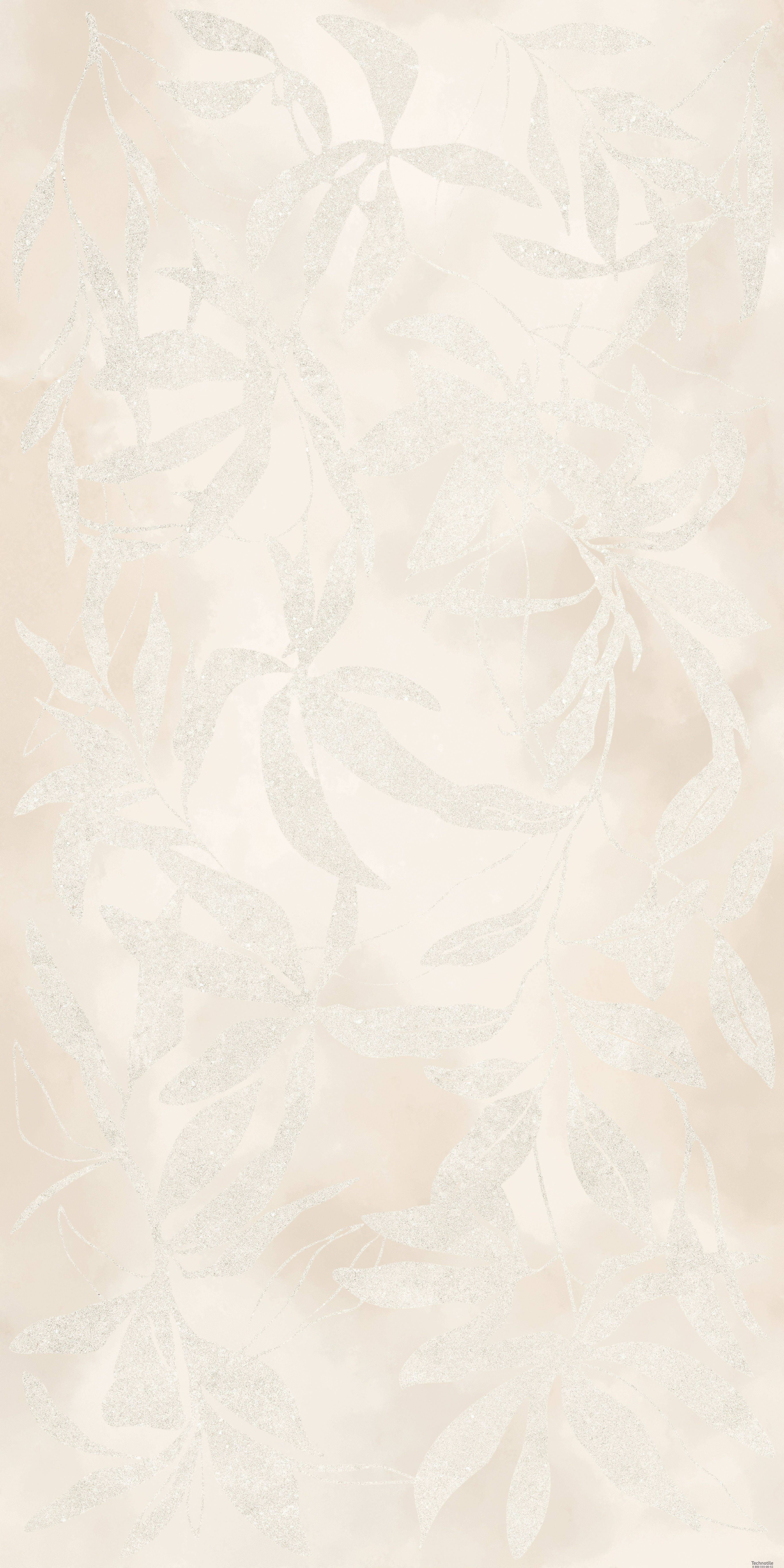 Плитка керамогранит АртВолл K958021R Цветы Слоновая Кость матовый