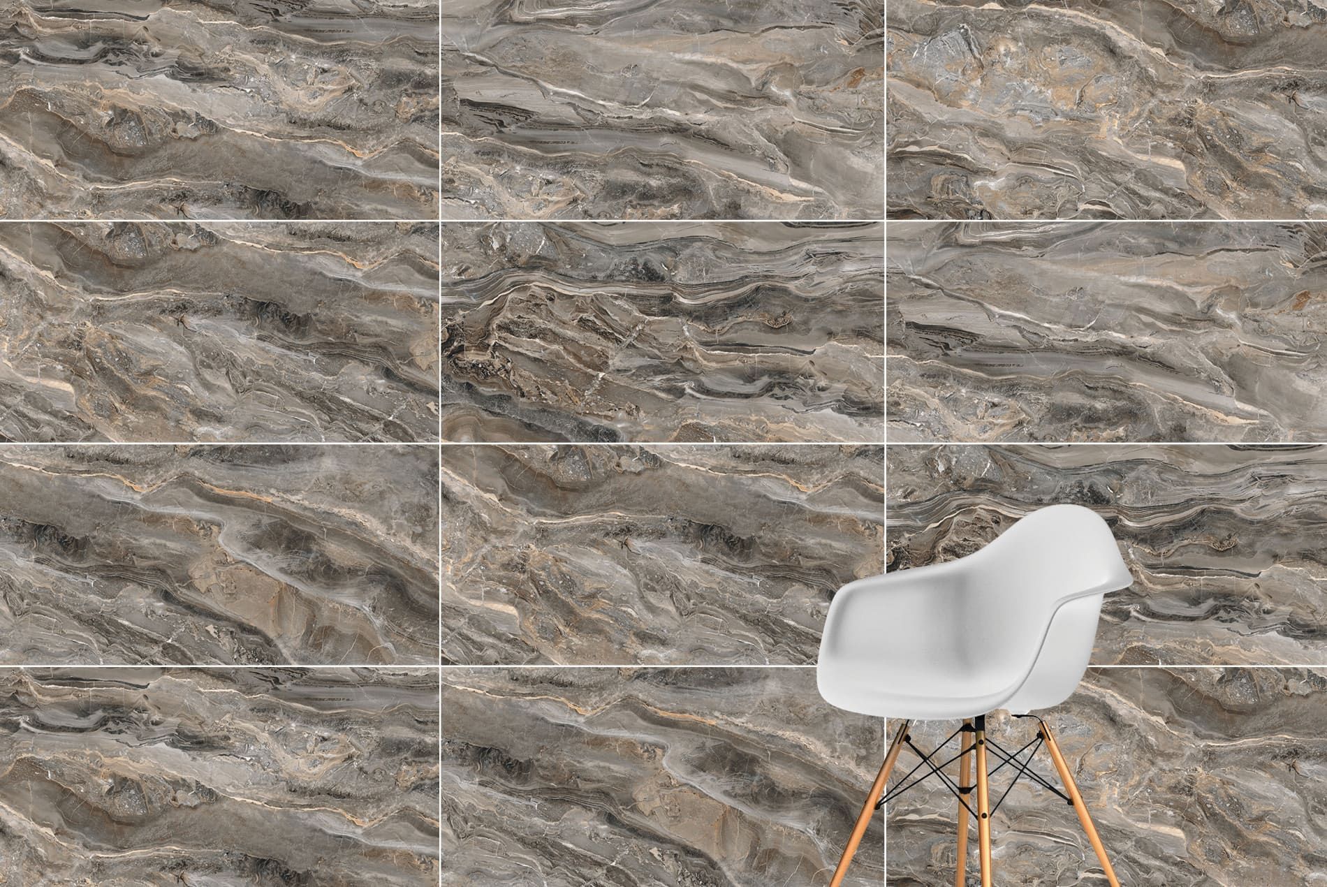 Плитка керамогранит MarbleSet Оробико Темный Греж лаппатированный