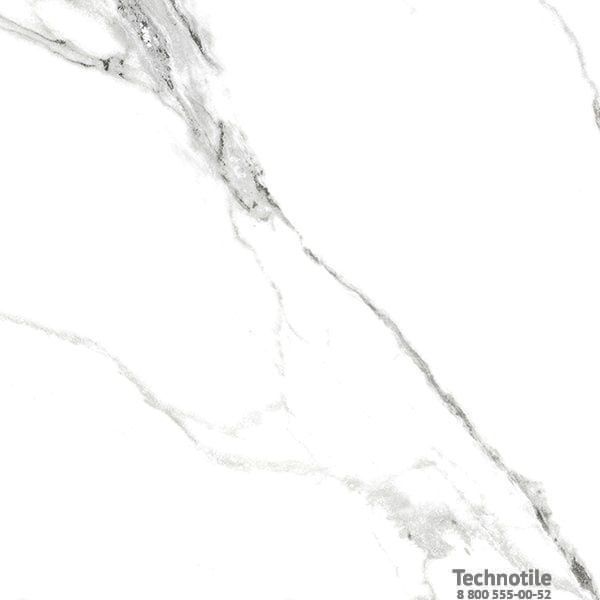 Плитка керамогранит Нейва G390 Белый полированный