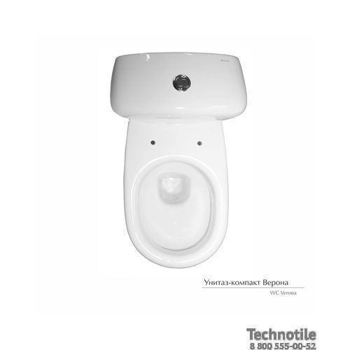 Унитаз-компакт Верона сиденье жесткое двухрежимная арматура