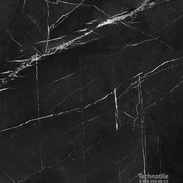 Плитка керамогранит Нейва ГР395 Черный полированный