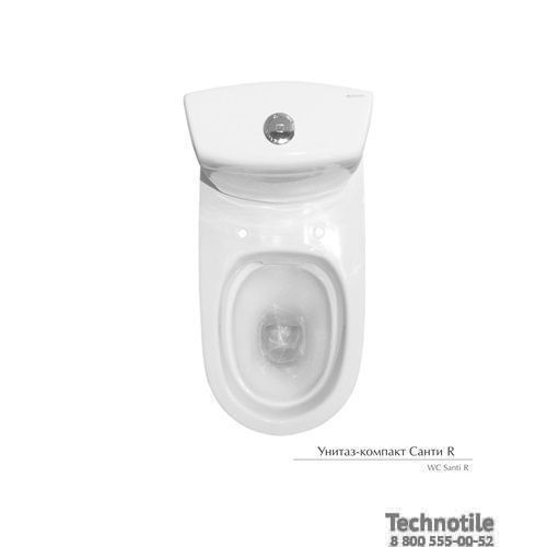 Унитаз-компакт Санти сиденье мягкое однорежимная арматура со стоп функцией