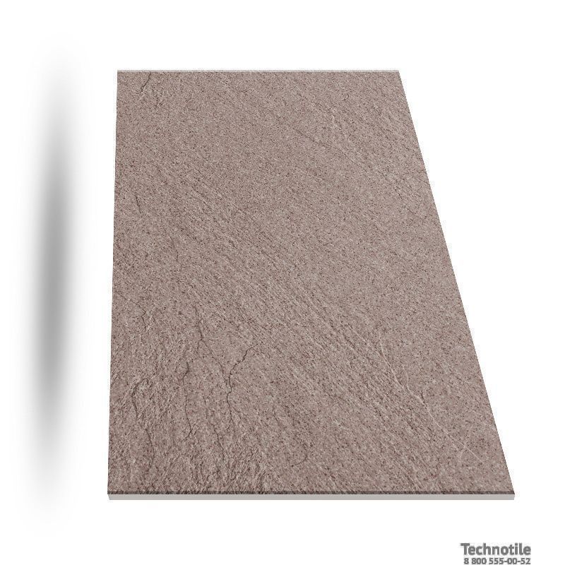 Плитка керамогранит Соль-перец U118 Коричневый рельеф