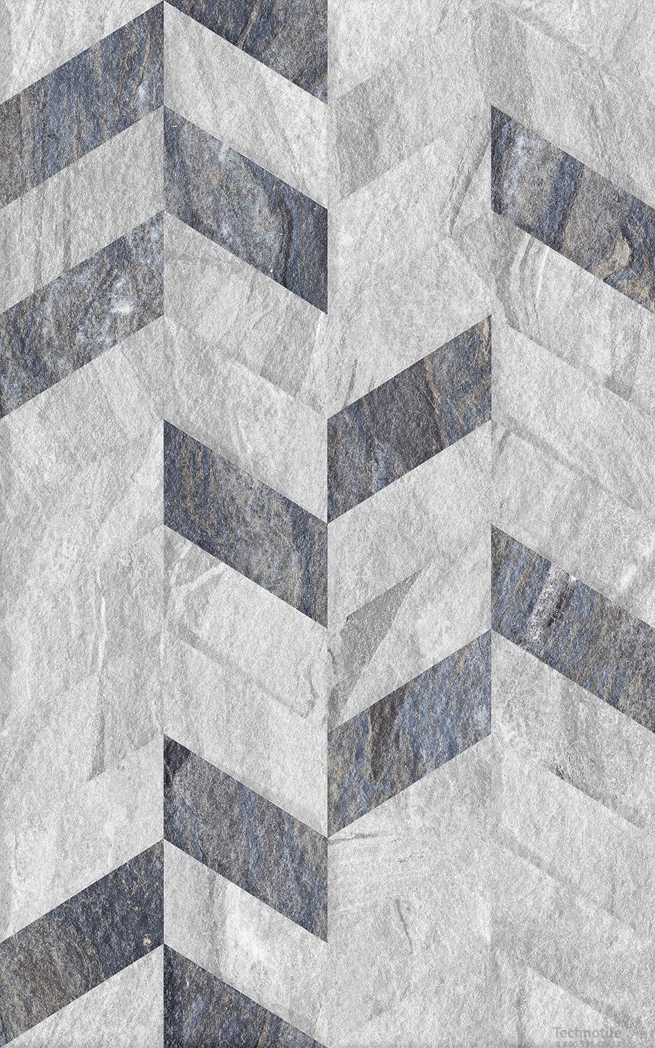 Плитка керамическая Стрим 03 Серый низ матовый