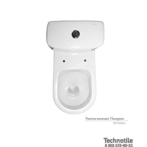 Унитаз-компакт Палермо сиденье жесткое с микролифтом двухрежимная арматура