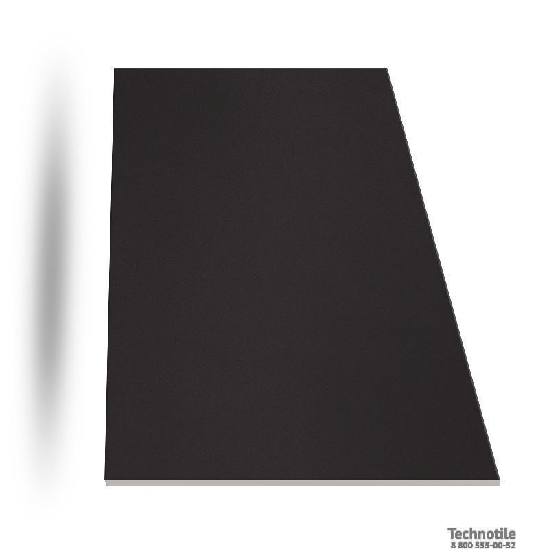 Плитка керамогранит Моноколор UF019 Насыщенно-черный матовый