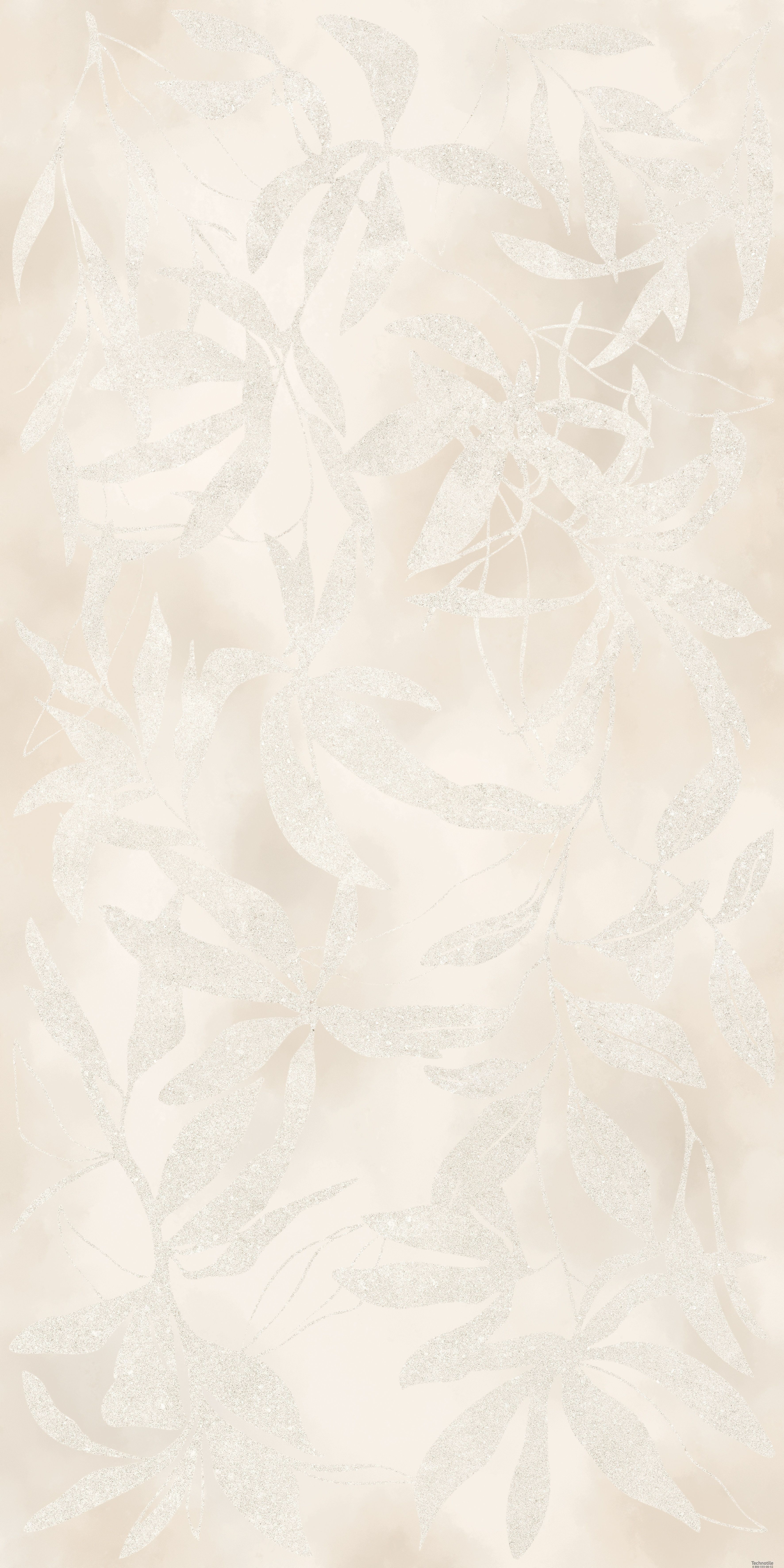 Плитка керамогранит АртВолл K958021R Цветы Слоновая Кость матовый