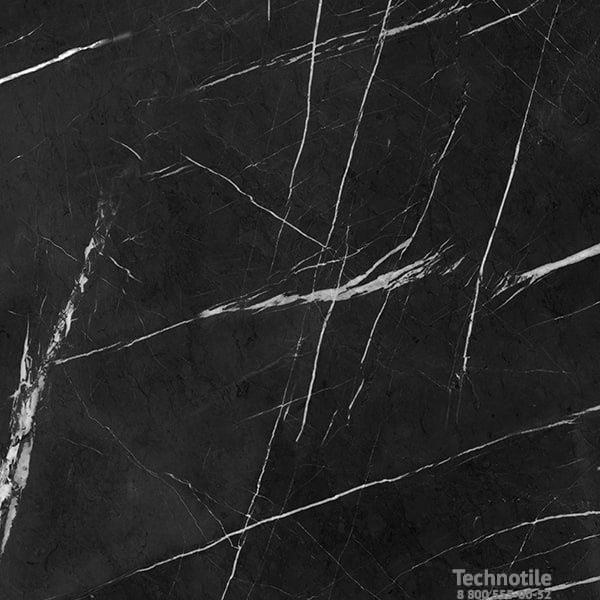 Плитка керамогранит Нейва G395 Черный полированный