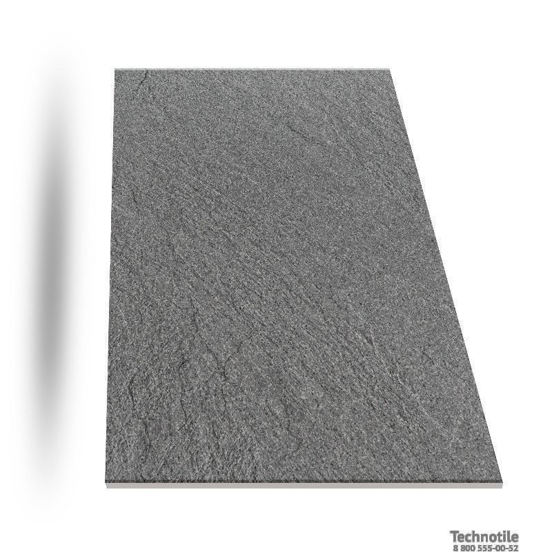 Плитка керамогранит Соль-перец U119 Темно-серый рельеф