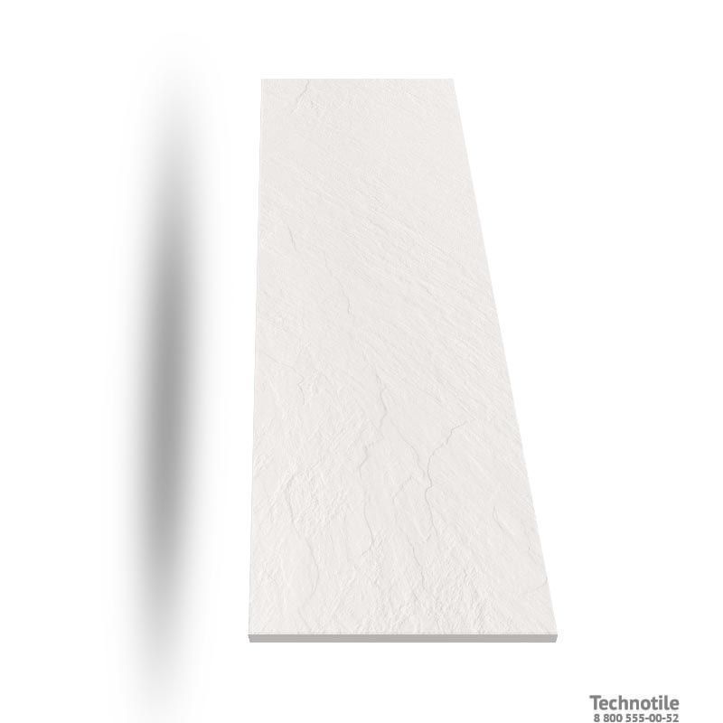 Плитка керамогранит Моноколор UF001 Белый рельеф