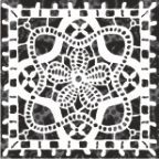 Декор керамический Органза 5  глянцевый