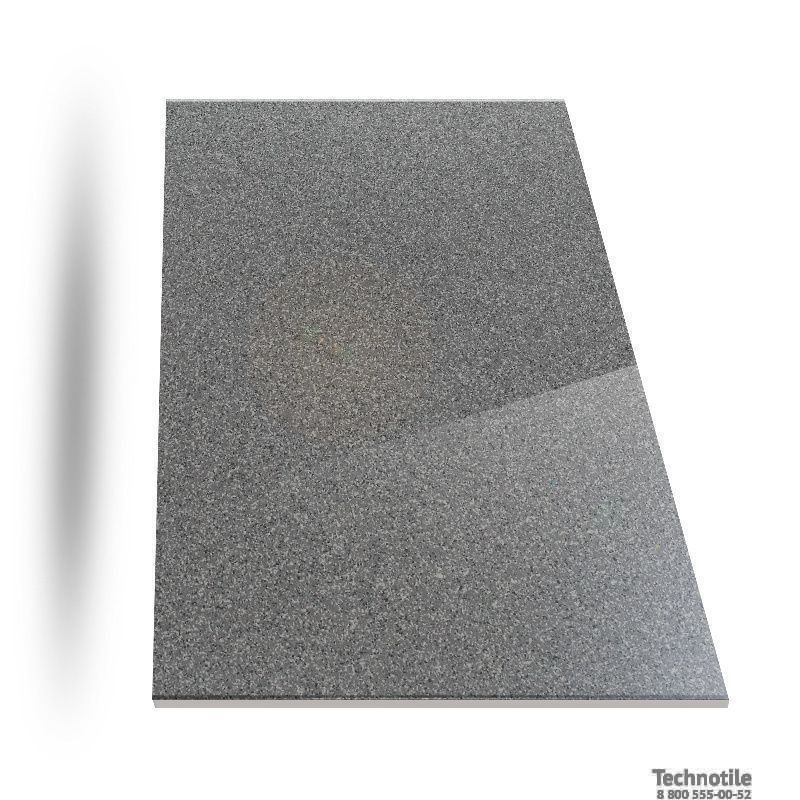 Плитка керамогранит Соль-перец U119 Темно-серый полированный