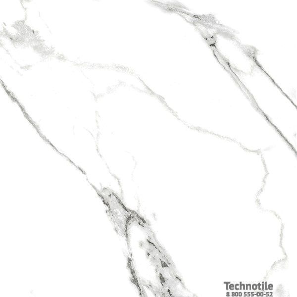 Плитка керамогранит Нейва ГР390 Белый полированный