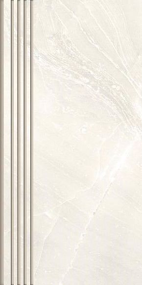 Ступень керамогранит Каньон К-900 Белый лаппатированный