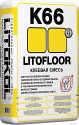 Клеевая смесь Litofloor К66 серый 25кг