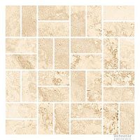 Мозаика m12 керамогранит Shakespeare К-4003 Светло-бежевый структурный