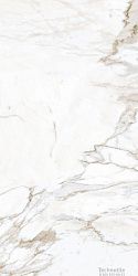 Плитка керамогранит Марбл Тренд К-1001 Калакатта Голд Бежевый лаппатированный