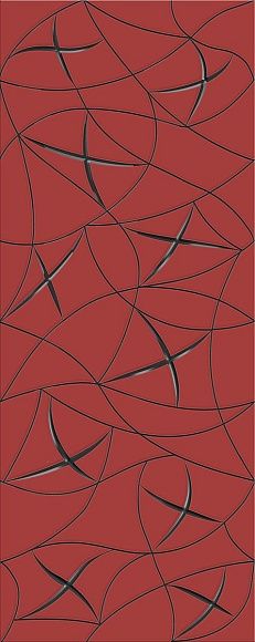 Декор керамический Vela Carmin Stella глянцевый