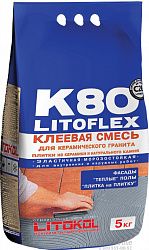 Клеевая смесь Litoflex К80 серый 5кг
