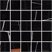 Мозаика m14 керамогранит Marble Trend К-1004 Неро Дорато лаппатированный