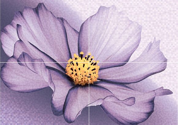 Панно керамическое D Виола  матовый